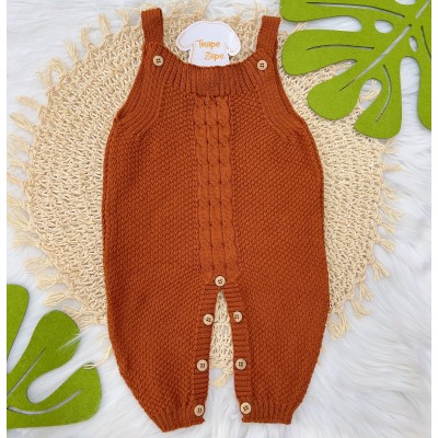 Jardineira de linha pipoca ferrugem